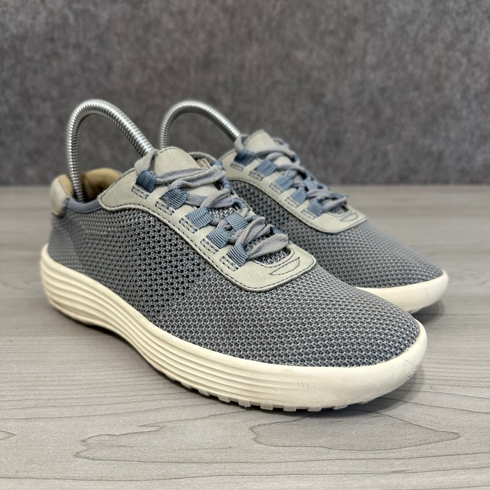 Bionica Malibu Sneakers Womens 7 Gray Knit Leather Walking‎ Shoes Lightweight